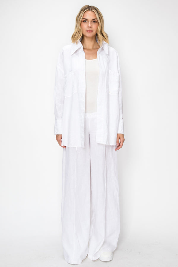 long sleeved shirt and pants ( White)