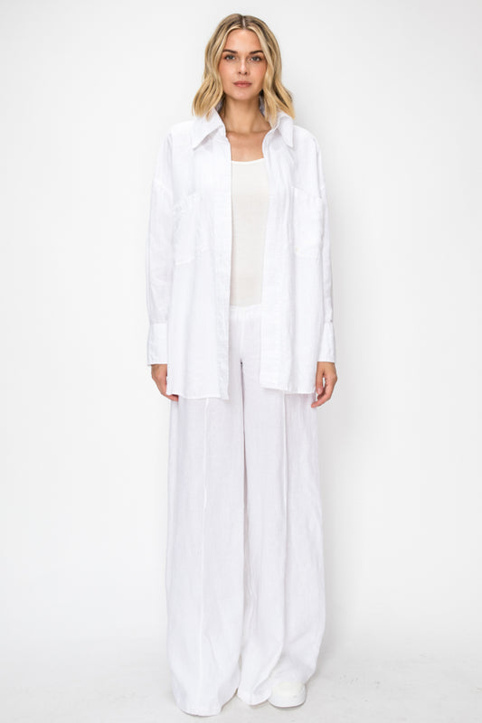 long sleeved shirt and pants ( White)