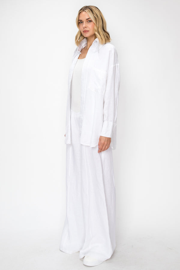 long sleeved shirt and pants ( White)