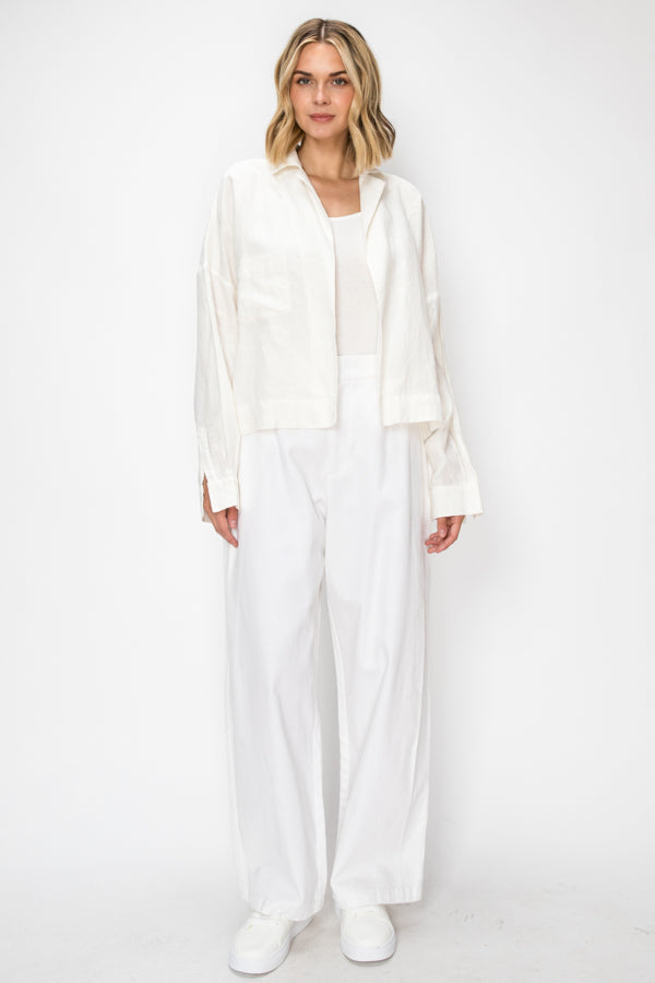 Hemp white pants and jacket