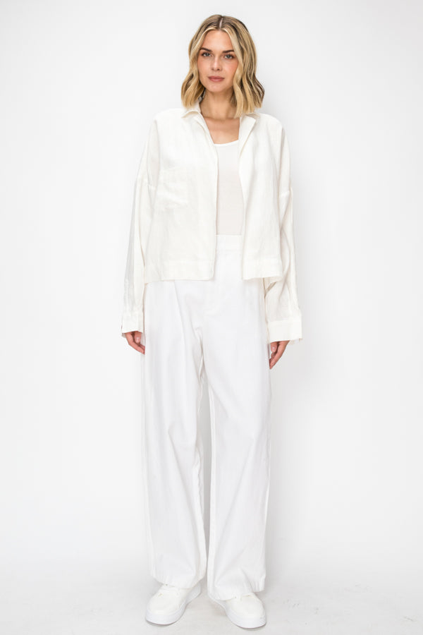 Hemp white pants and jacket