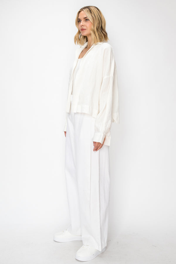 Hemp white pants and jacket