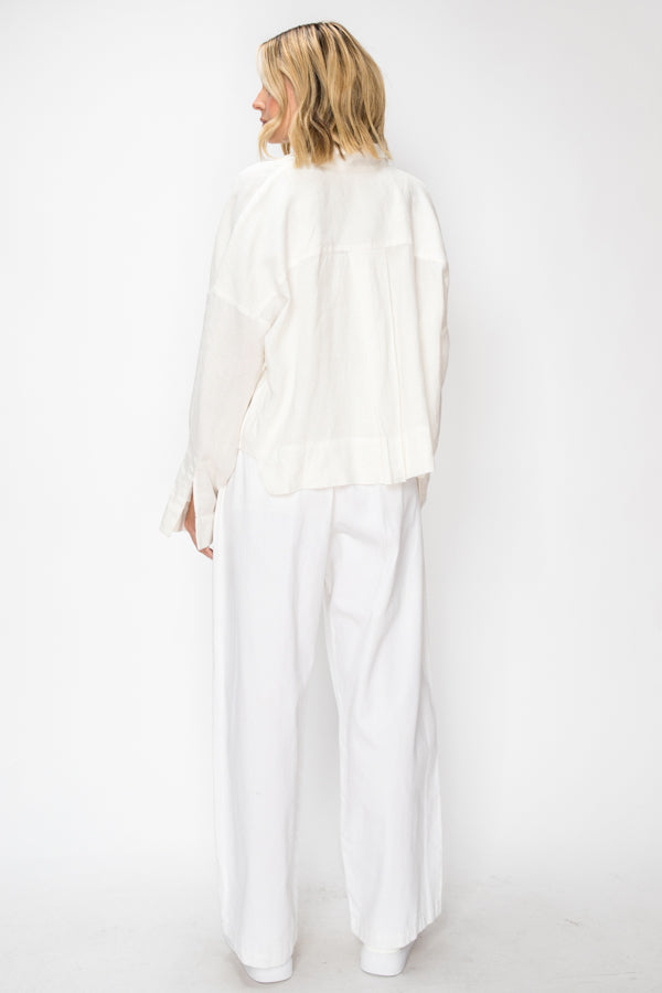 Hemp white pants and jacket