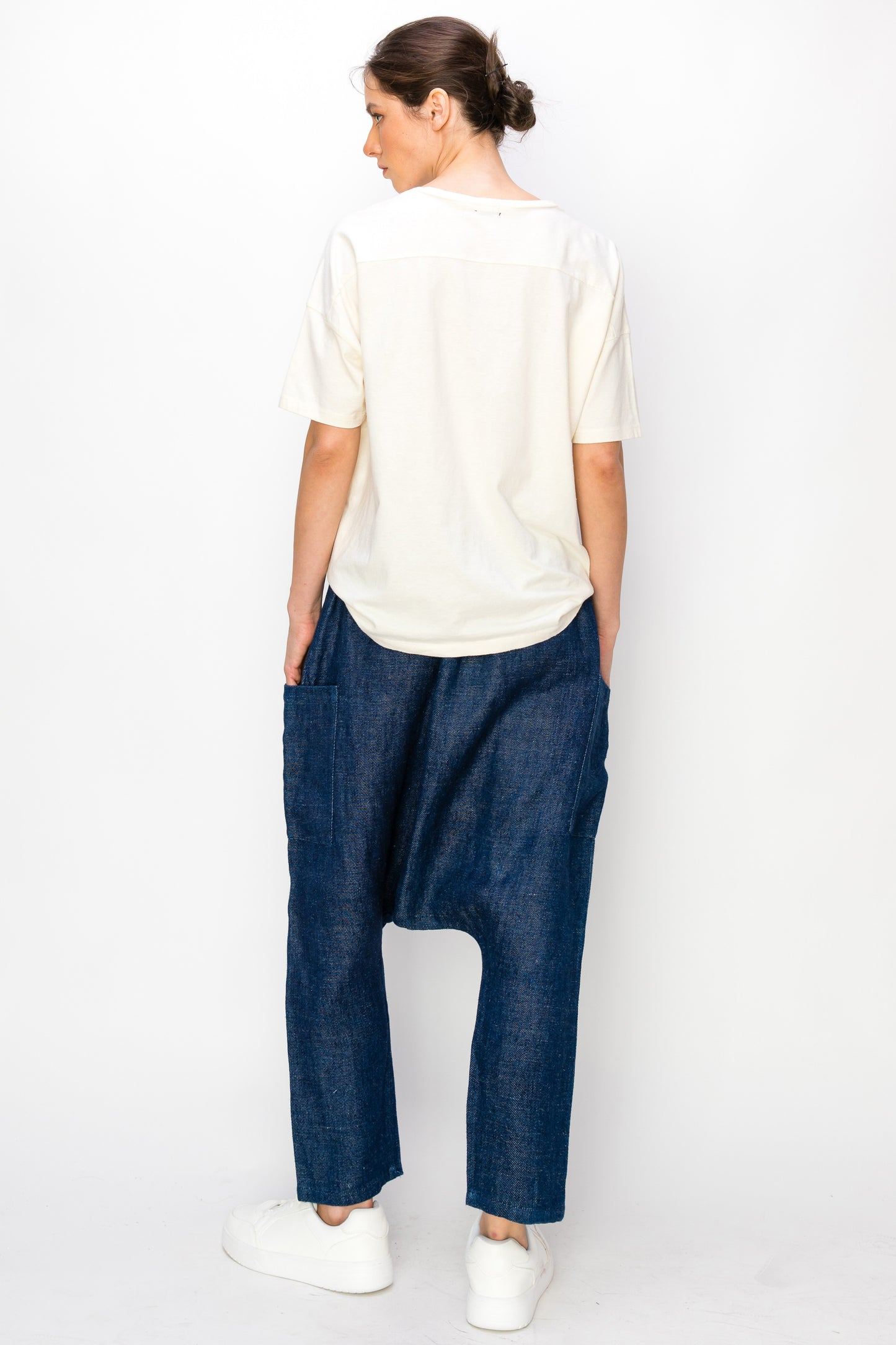 Hemp Pants With Dropped Crotch (UNISEX)